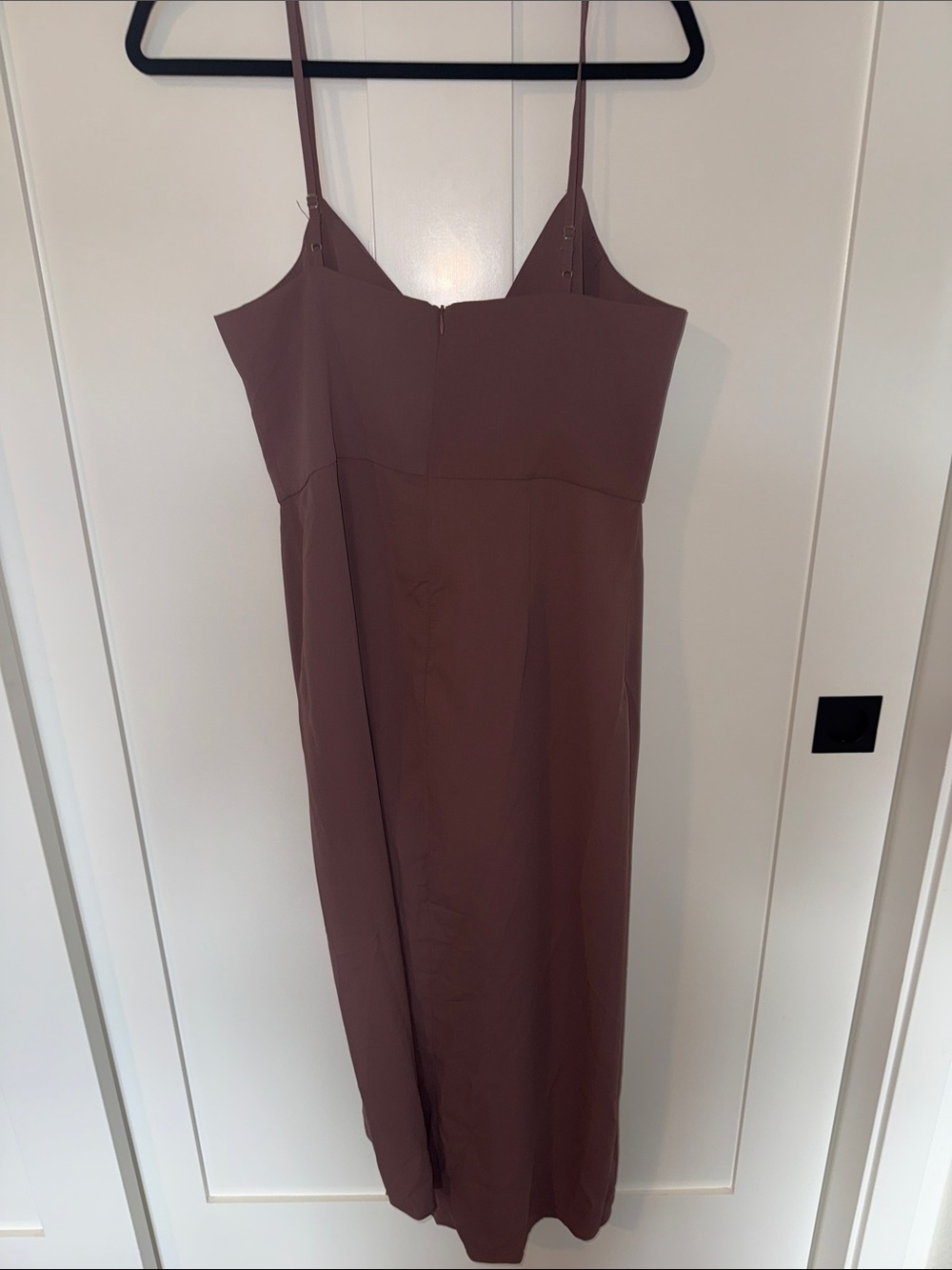 Women’s Mauve Spaghetti Strap Draped Dress - Picture 3 of 3